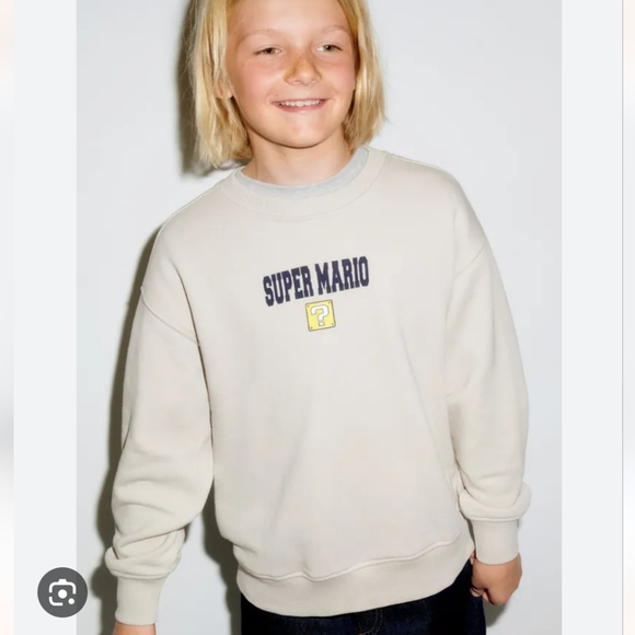 Zara Other - ZARA KIDS SUPER MARIO SWEATSHIRT SIZE 11-12 YEARS